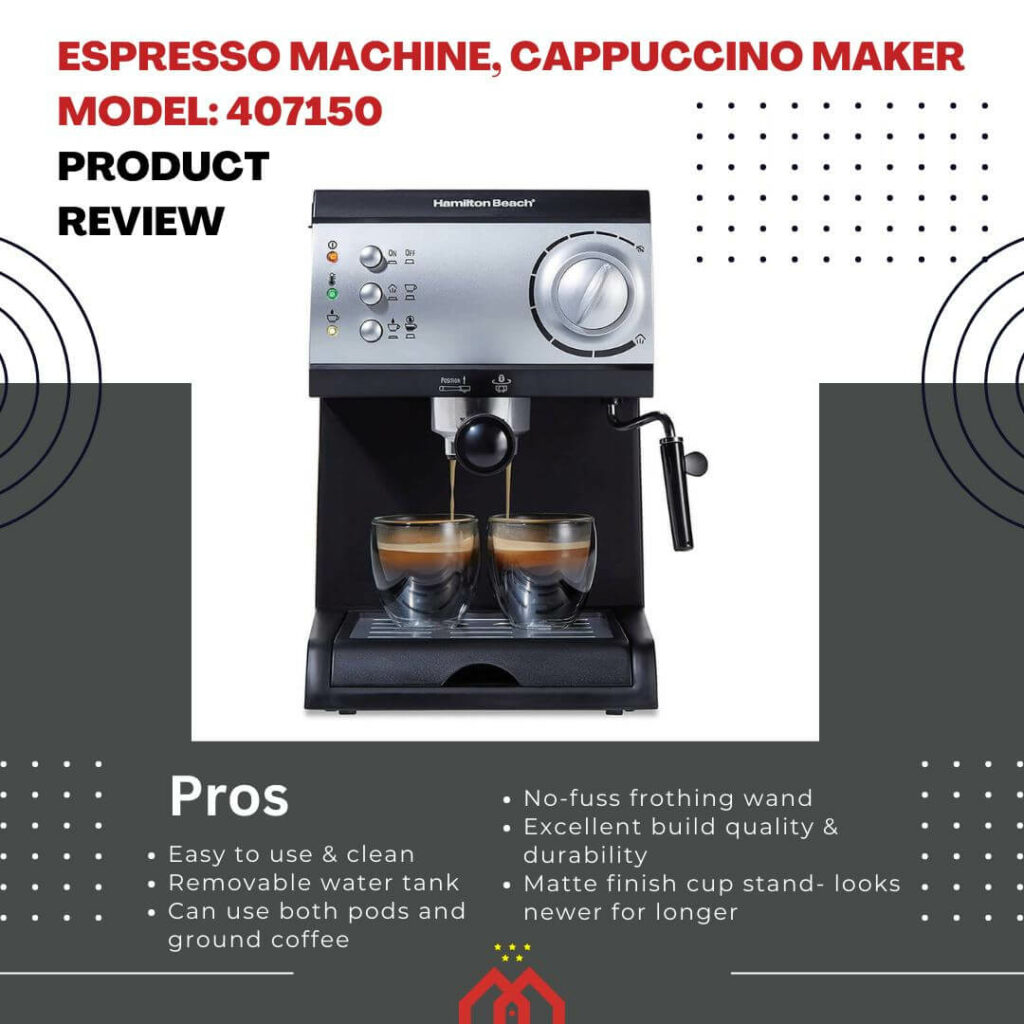 Hamilton Beach Espresso Machine - Pros